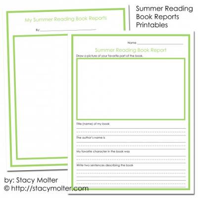 Book report printable