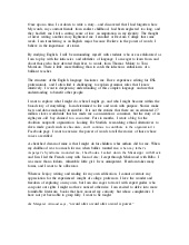 College transfer essay