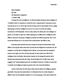 Essay on nature