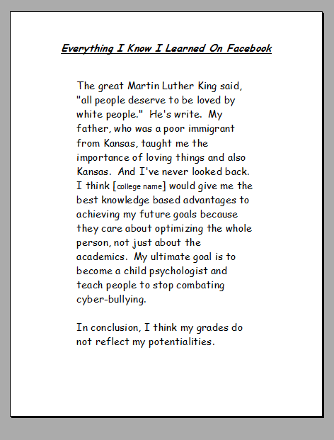 Essay writing about my school