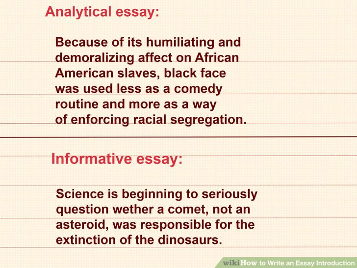 Essay writing introduction