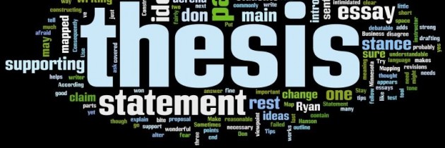 Help on writing a thesis statement