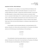 Introduction of lab report