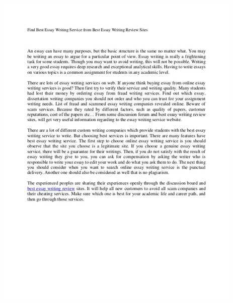 Legit essay writing sites