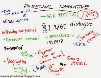 How does the word “narrative” relate to both written and visual work?
