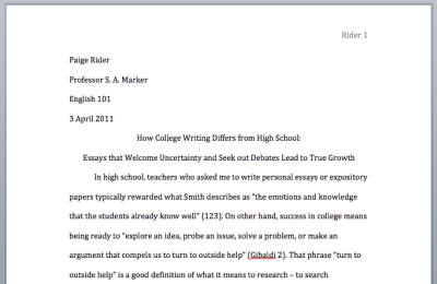 Proper essay writing