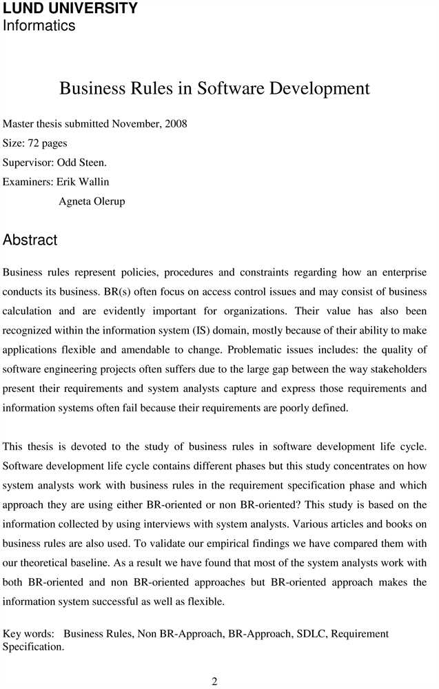 Thesis examples Thesis examples picture