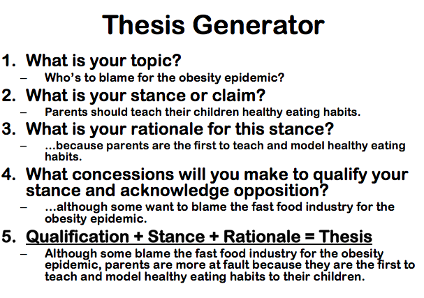 Thesis statment