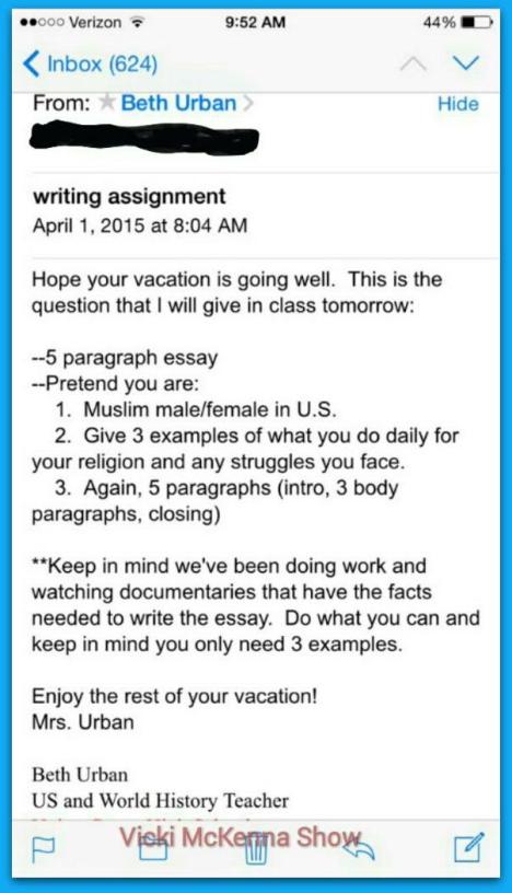 Writing Assignment For High School Students